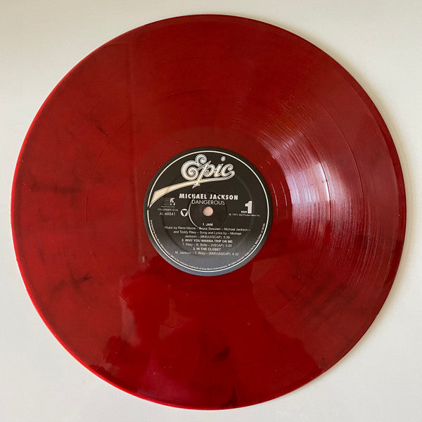 Michael Jackson - Dangerous (2021 Reissue) (Limited Edition Red & Black Swirl Colour Vinyl LP)