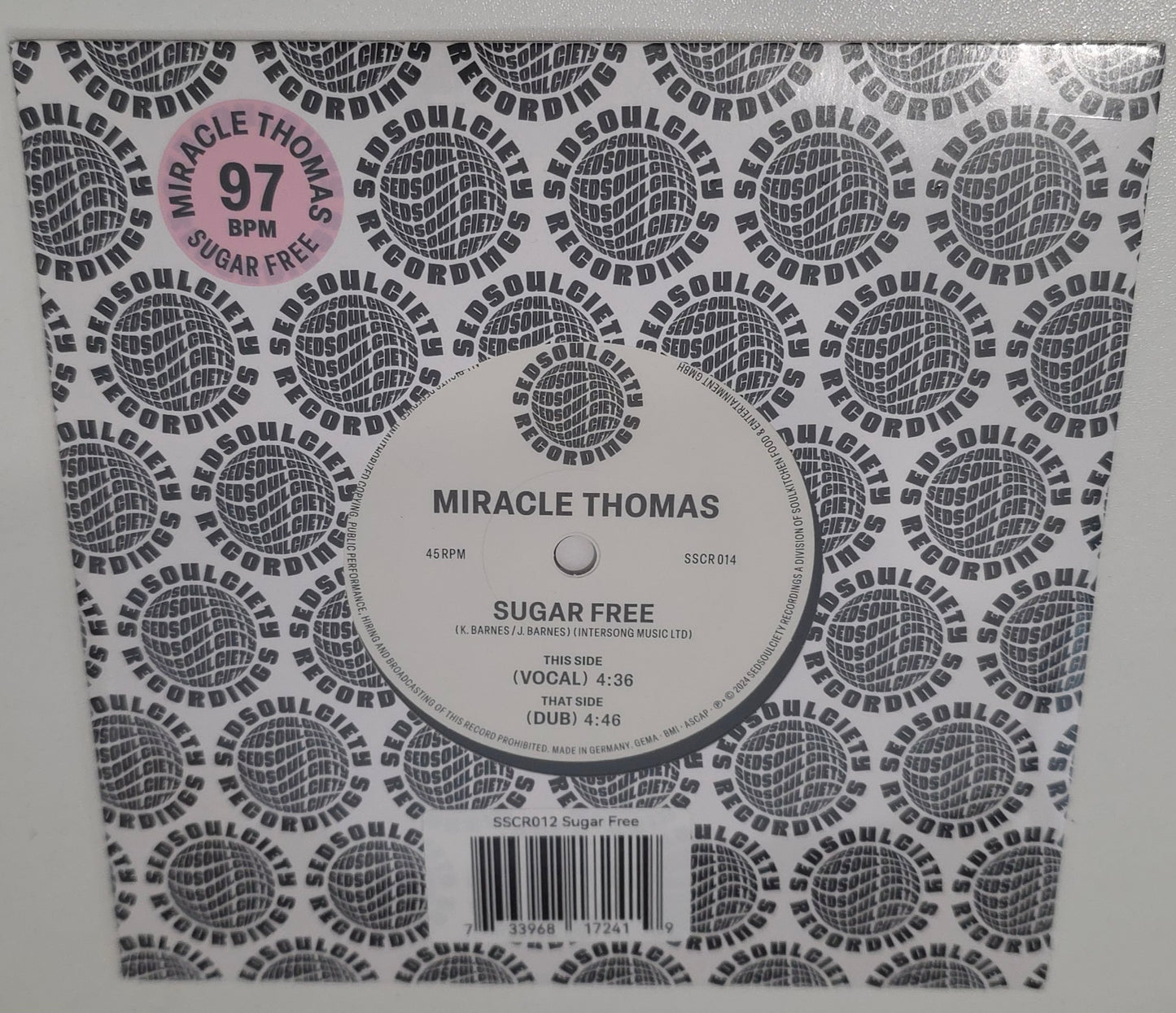 Miracle Thomas – Sugar Free (2024) (Limited Edition 7" Vinyl Single)
