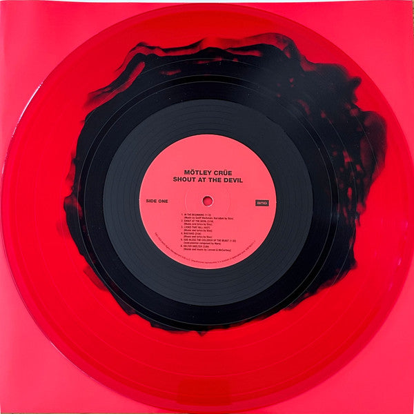 Motley Crue - Shout At The Devil: 40th Anniversary (2023 Reissue) (Limited Edition Red & Black Volour Vinyl LP with Alternate Artwork)