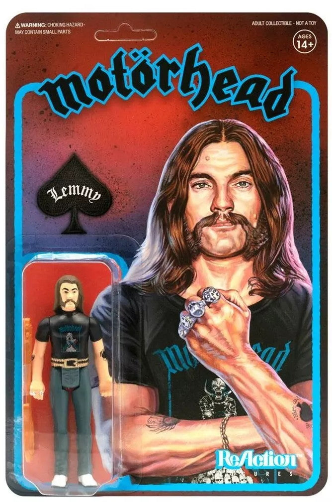 Motorhead Lemmy Kilmister in Skull Pile T-Shirt Super7 ReAction 3.75” Action Figure