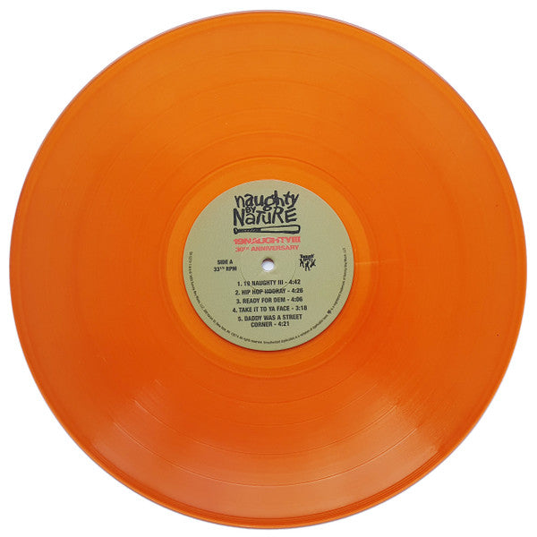 Naughty By Nature – 19 Naughty III: 30th Anniversary Edition (2023 Reissue) (Limited Edition Orange Translucent Colour Vinyl LP)