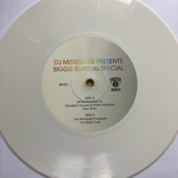 The Notorious B.I.G. – Bday :45 Special (Where Brooklyn At / The Wickedest Freestyle) (2020) (Limited Edition White Colour 7" Vinyl Single)