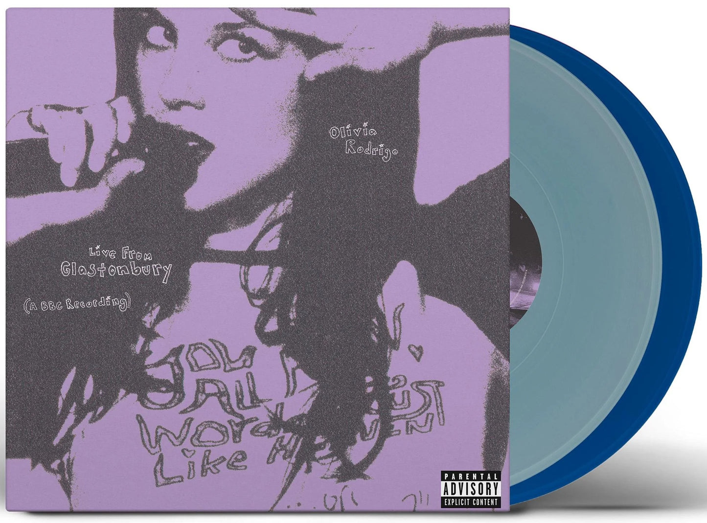 Olivia Rodrigo – Live From Glastonbury (A BBC Recording) (2025) (Limited Edition Light Blue & Cobalt Colour Vinyl LP)