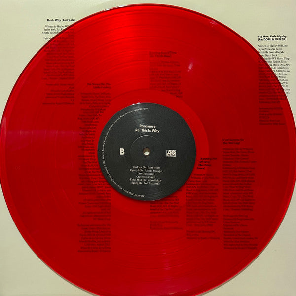 Paramore – Re: This Is Why (Remix + Standard) (2024 RSD) (Limited Edition Ruby Red & Opaque White Colour Vinyl LP)