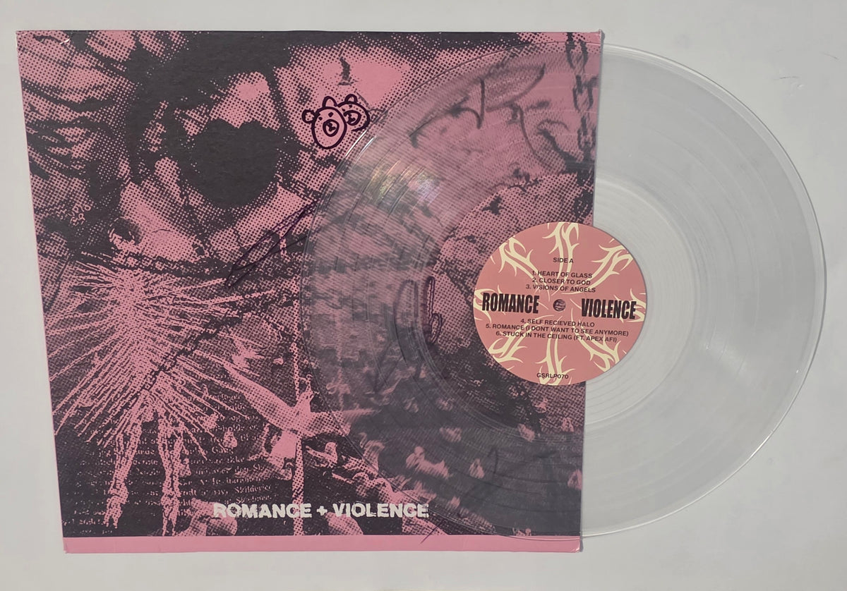 Pincer+ – Hunting God Tapes: Romance + Violence *Autographed* (2022) (Limited Edition Ultra Clear Colour Vinyl LP)