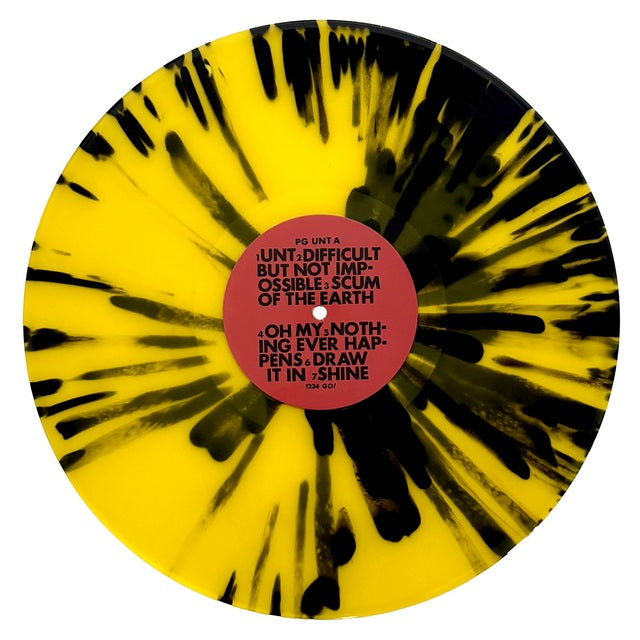 Pinhead Gunpowder – Unt (2024) (Limited Edition Yellow & Black Splatter Colour Vinyl LP)