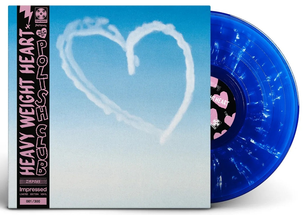 Polish Club - Heavy Weight Heart (2024) (Limited Edition White & Blue Splatter Colour Vinyl LP)