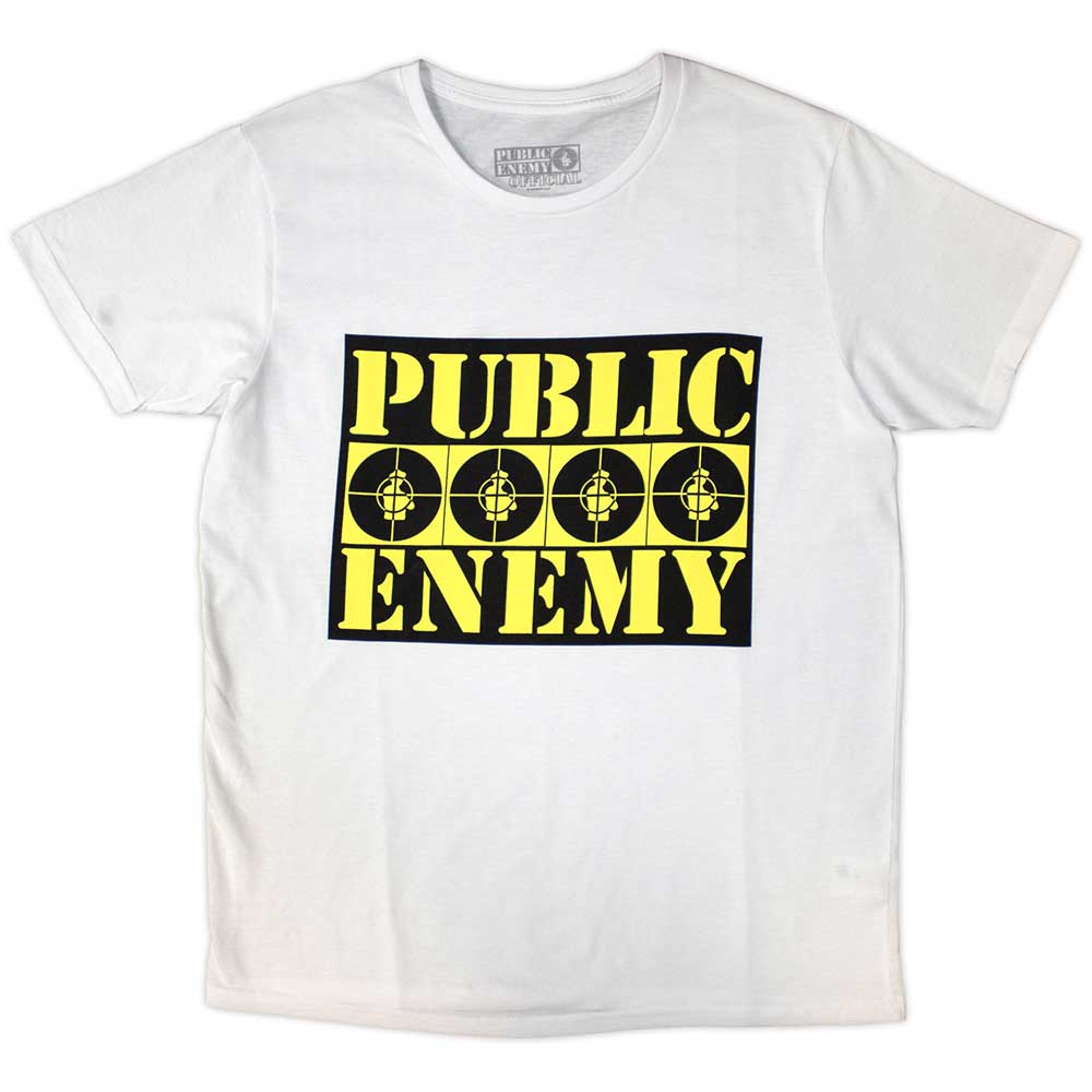 Public Enemy Four Logos Officially Licensed Adult Unisex T-Shirt