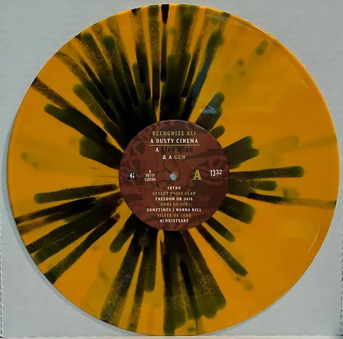 Recognize Ali / A Dusty Cinema – A Kind Word & A Gun (2024) (Limited Edition Yellow with Black Splatter Colour Vinyl LP)