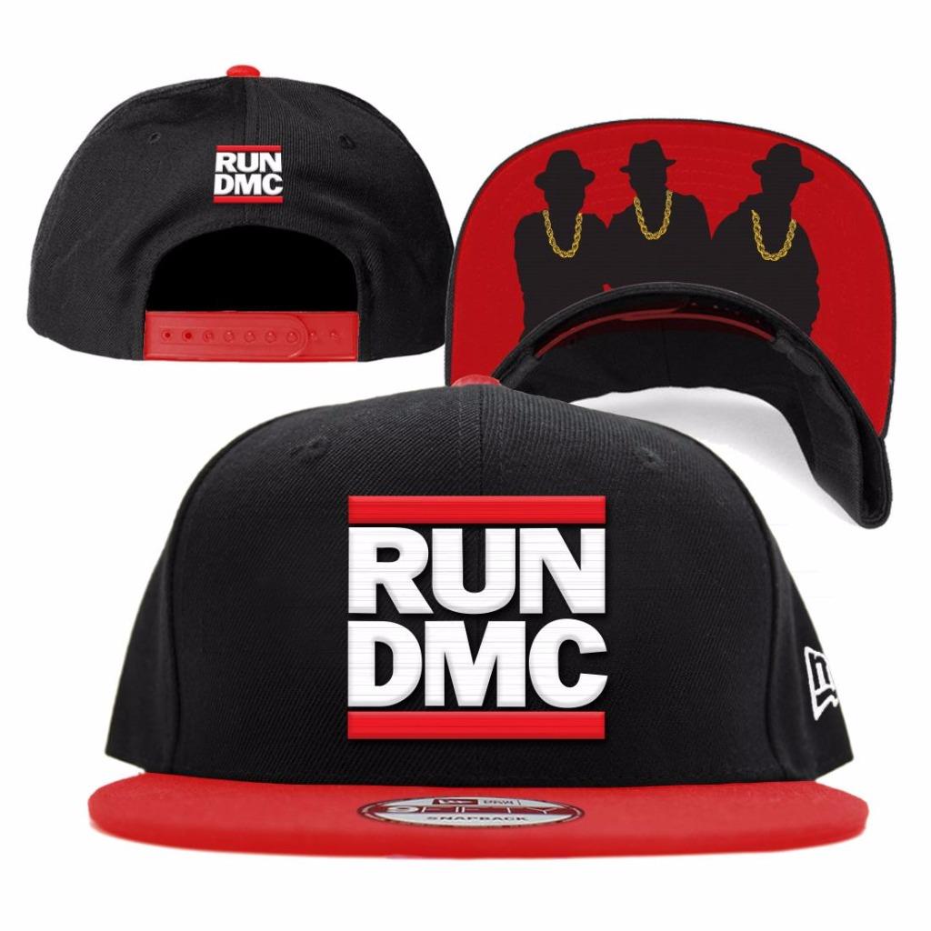 Run DMC "Logo" Unisex Black Flatbrim New Era 9Fifty Snapback Cap Hat
