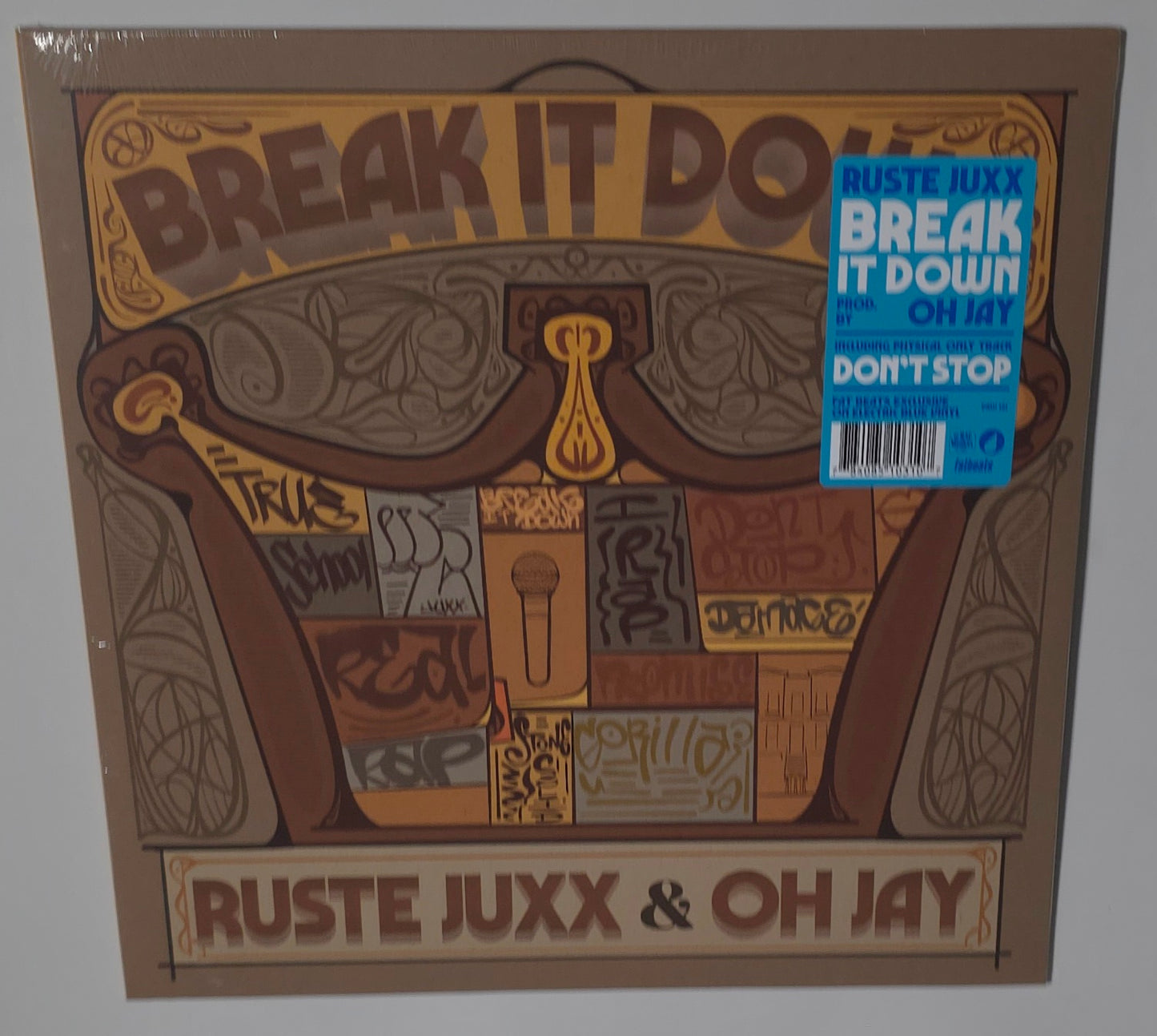 Ruste Juxx & Oh Jay - Break It Down (2025) (Limited Edition Electric Blue Colour Vinyl LP)