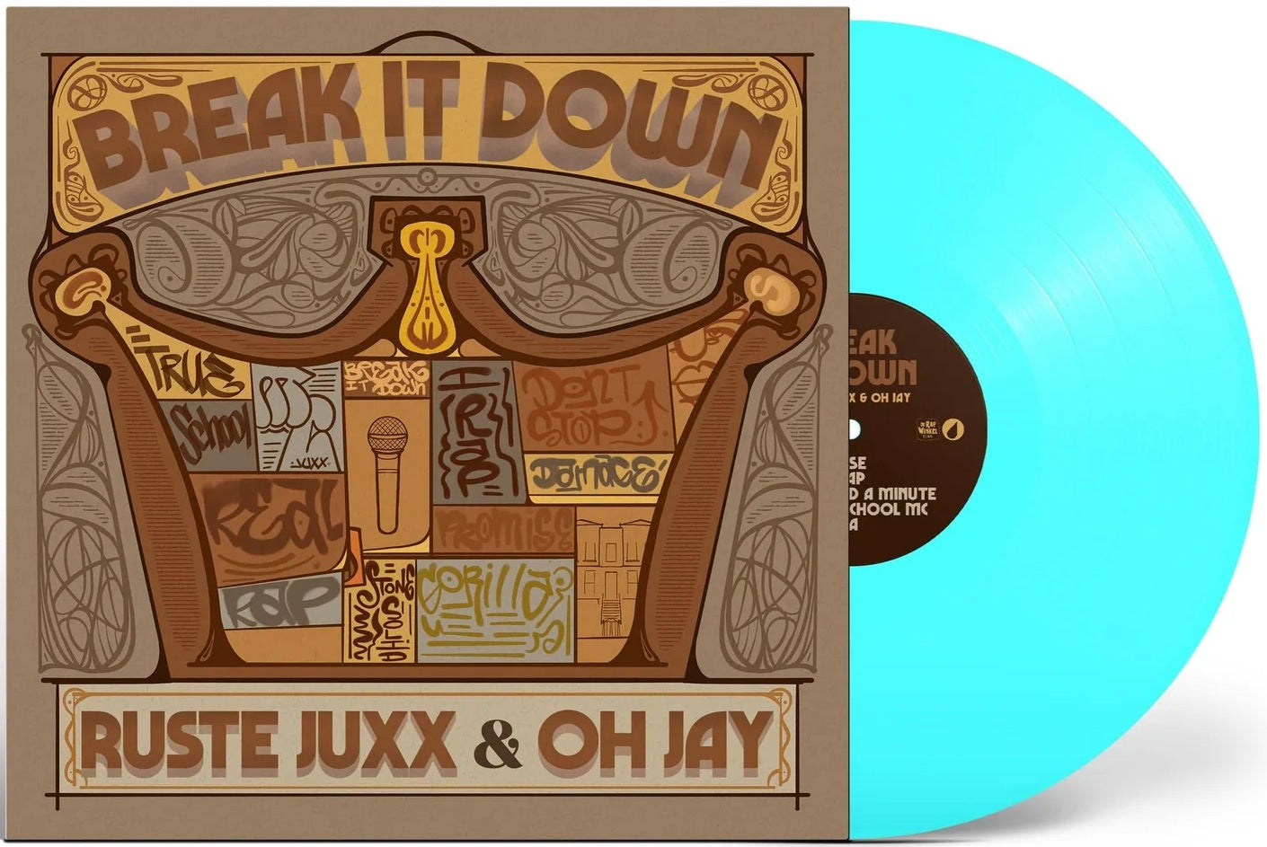 Ruste Juxx & Oh Jay - Break It Down (2025) (Limited Edition Electric Blue Colour Vinyl LP)