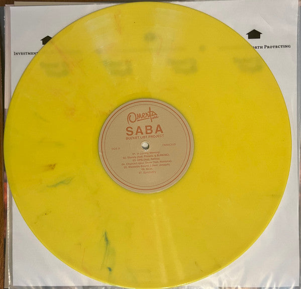 Saba – Bucket List Project (2022) (Unofficial Pressing Yellow Colour Vinyl LP)
