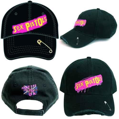 Sex Pistols Classic Logo Unisex Curved Brim Velcro Strap Cap Hat