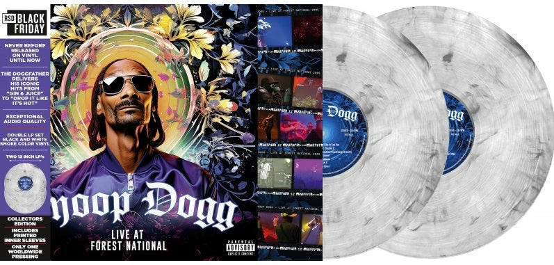 Snoop Dogg - Live at Forest National 2005 (2024 BF RSD) (Limited Edition Black & White Smoke Colour Vinyl LP)