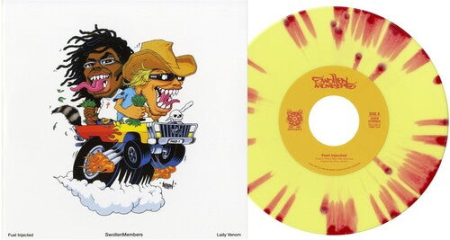 Swollen Members - Fuel Injected / Lady Venom (2024 Reissue) (Limited Edition Yellow with Red Splatter Colour 7" Vinyl Single)