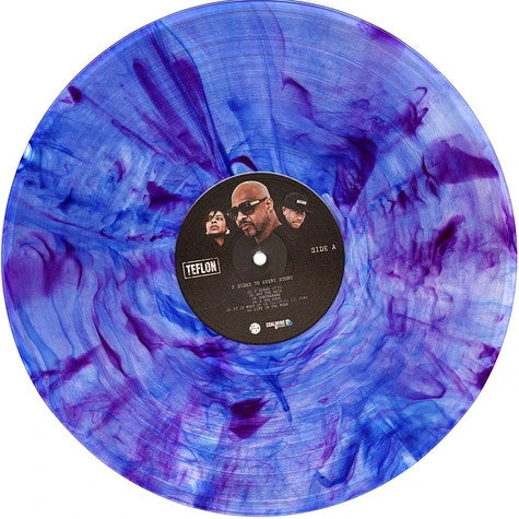 Teflon & DJ Premier - 2 Sides To Every Story (2023) (Limited Edition Blue & Purple Whirlpool Colour Vinyl LP)