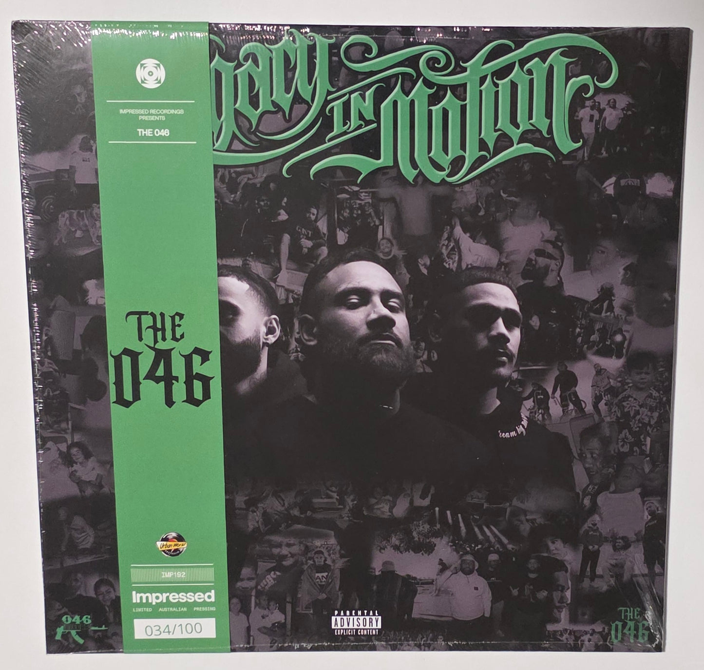 The 046 - Legacy In Motion *Autographed* (2025) (Urban World Exclusive Limited Edition Clear with Green & Black Marble Colour Vinyl LP)