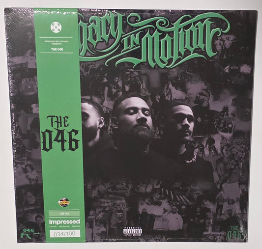 The 046 - Legacy In Motion *Autographed* (2025) (Urban World Exclusive Limited Edition Clear with Green & Black Marble Colour Vinyl LP)