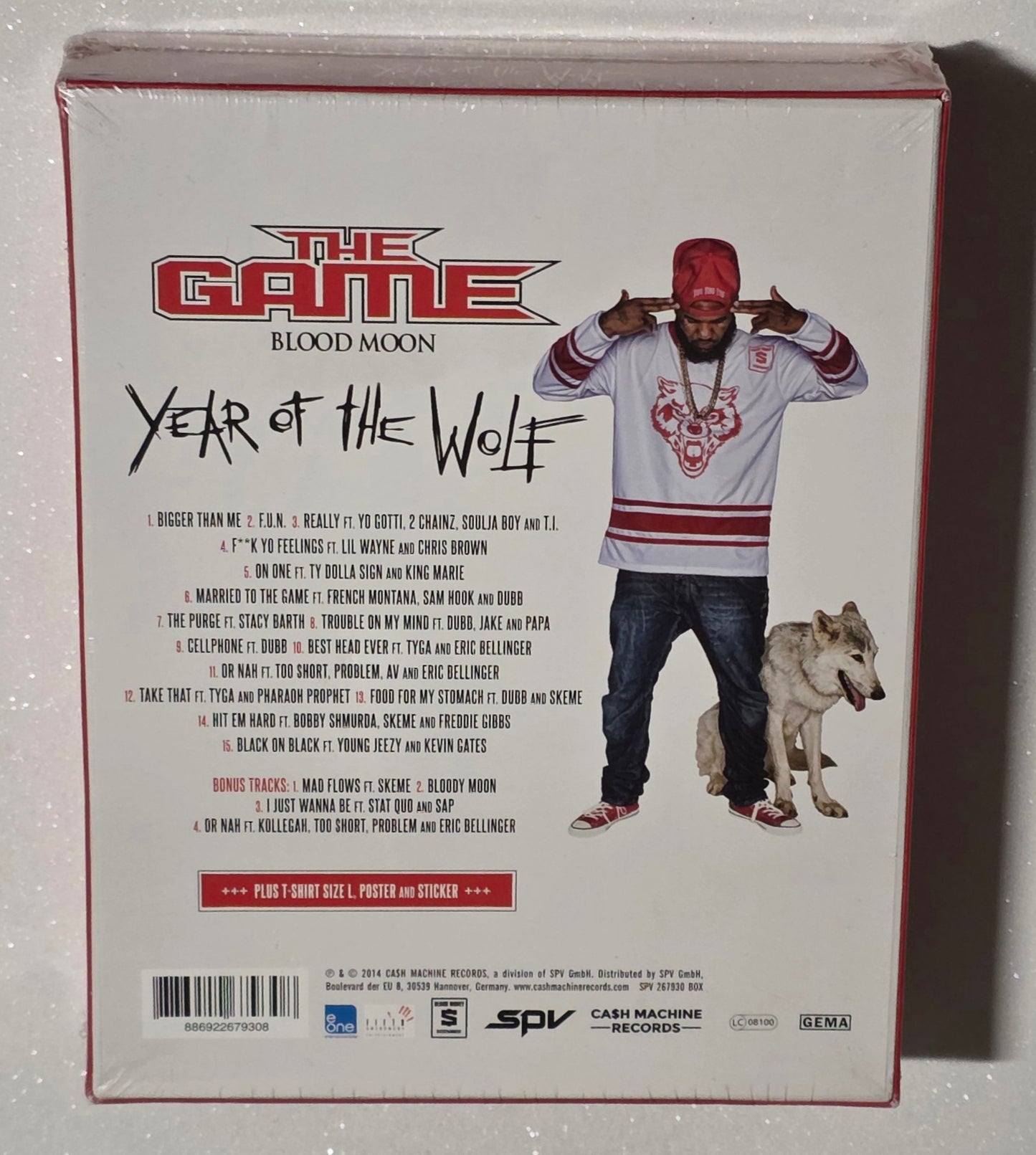 The Game – Blood Moon (Year Of The Wolf) (2014) (Limited Edition Boxset 2CD + T-Shirt / Poster & Sticker)