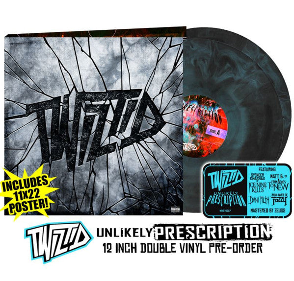 Twiztid – Unlikely Prescription (2022) (Limited Edition Black & Light Blue Marble Colour Vinyl LP)