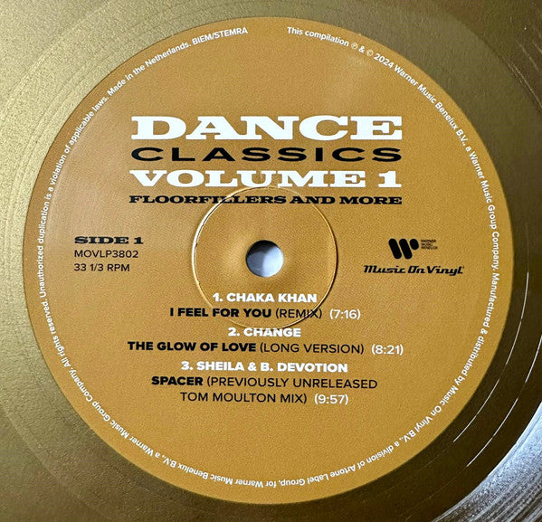 Various Artists – Dance Classics Volume 1 (Floorfillers And More) (2024) (Limited Edition Gold Colour Vinyl LP)