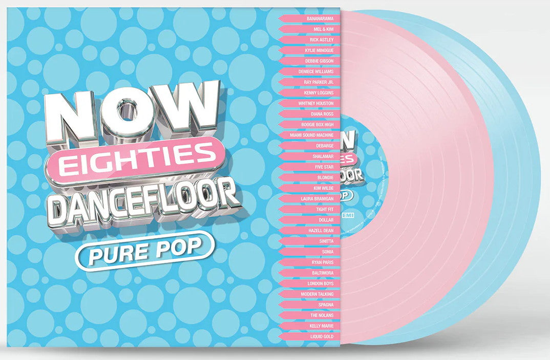 Various Artists – Now Eighties Dancefloor Pure Pop (2024) (Limited Edition Pink & Blue Colour Vinyl LP)