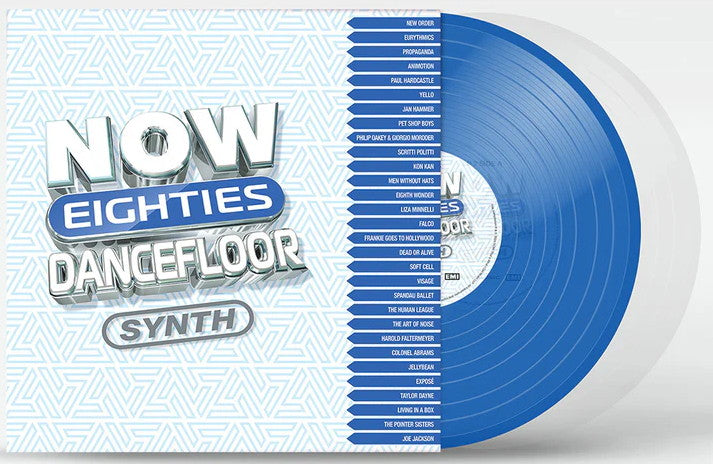 Various Artists – Now Eighties Dancefloor Synth (2024) (Limited Edition Dark Blue & Clear Colour Vinyl LP)