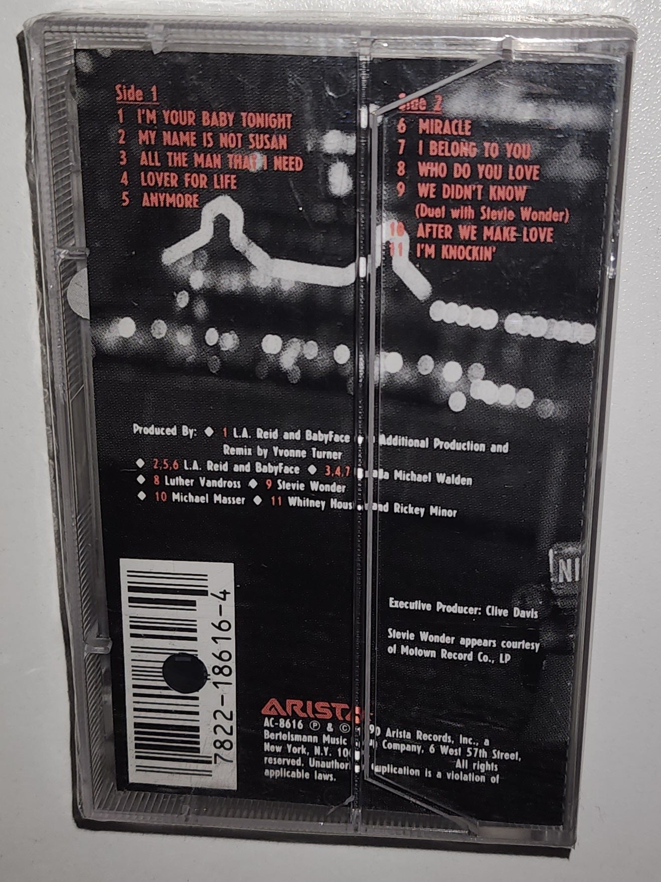 Whitney Houston – I'm Your Baby Tonight (1990) (Cassette Tape)