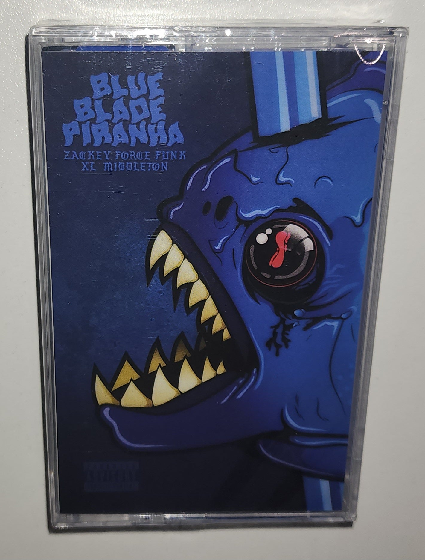 Zackey Force Funk & XL Middleton - Blue Blade Piranha (2023) (Limited Edition Cassette Tape)
