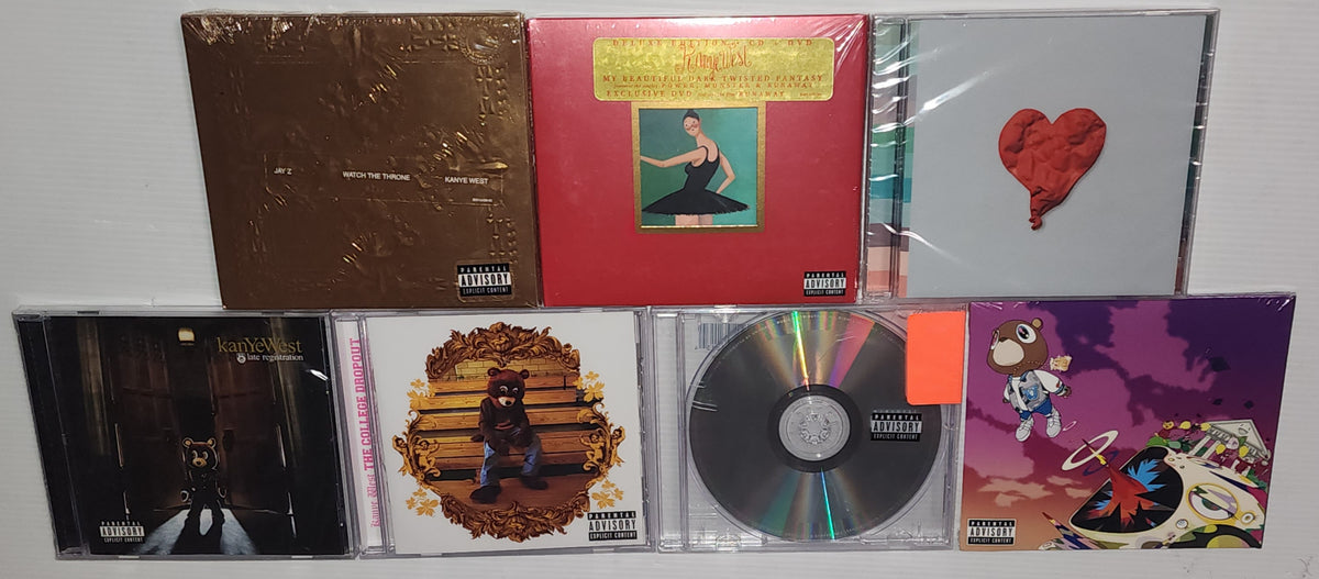 Kanye West 7x CD Bulk Album Lot – Urban World Australia