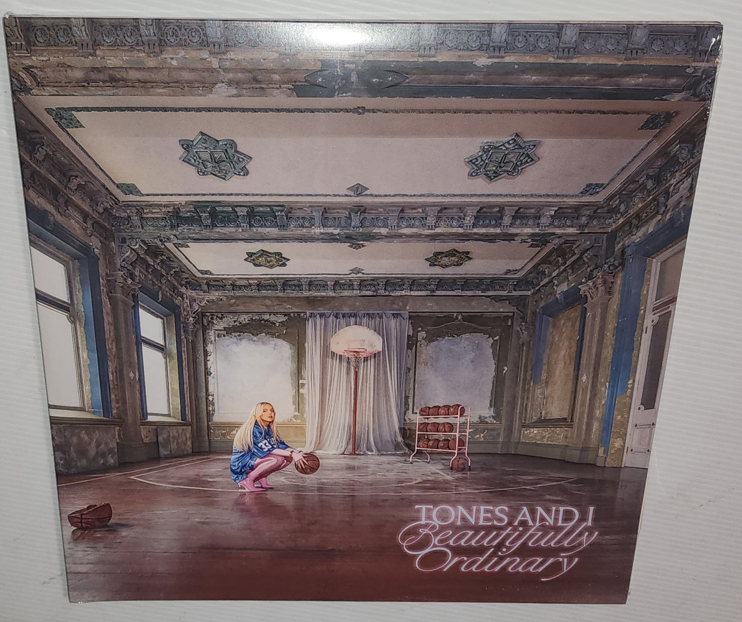 Tones & I - Beautifully Ordinary *Autographed* (2024) (Powder Pink and Marbled Silver Colour Vinyl LP)