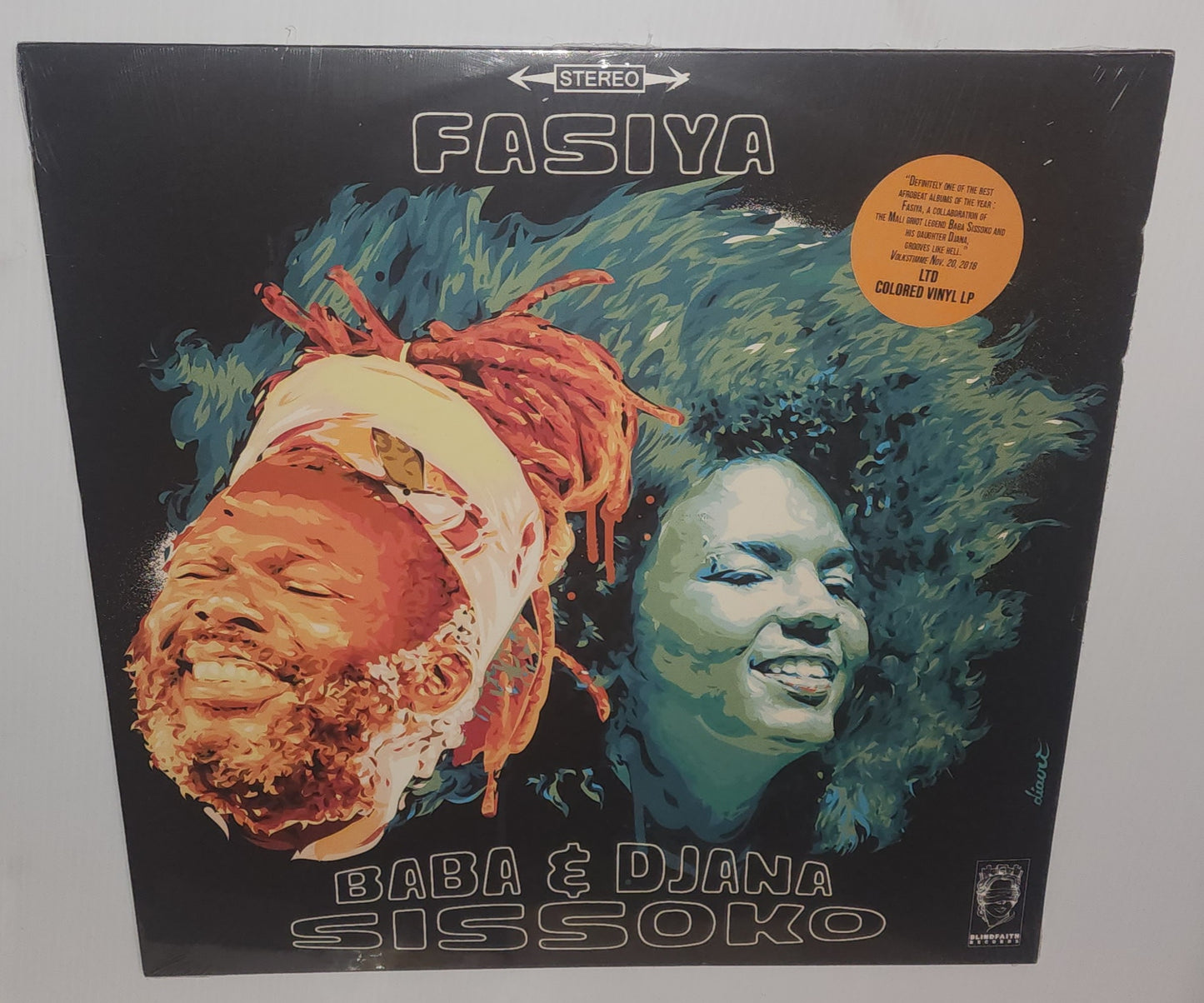 Baba & Djana Sissoko – Fasiya (2018) (Limited Edition Neon Transparent Orange Colour Vinyl LP)