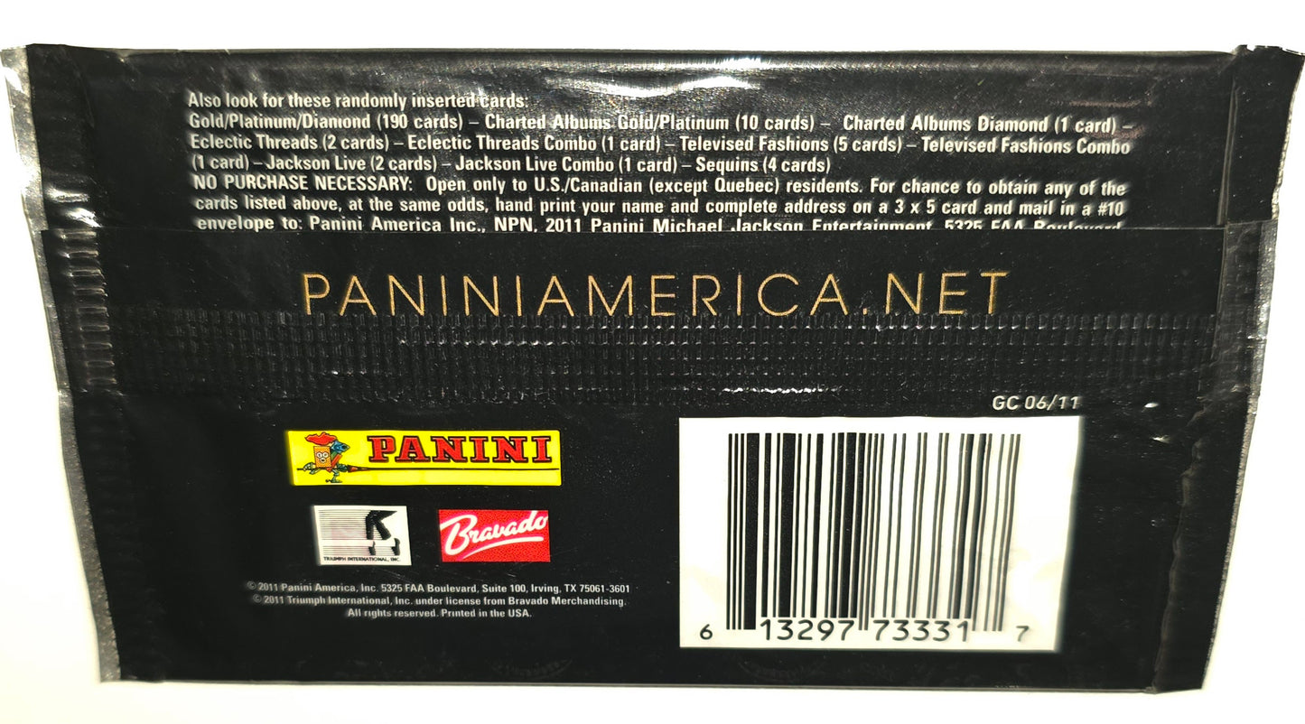 Michael Jackson Panini Collector Card Brand New Sealed Packet