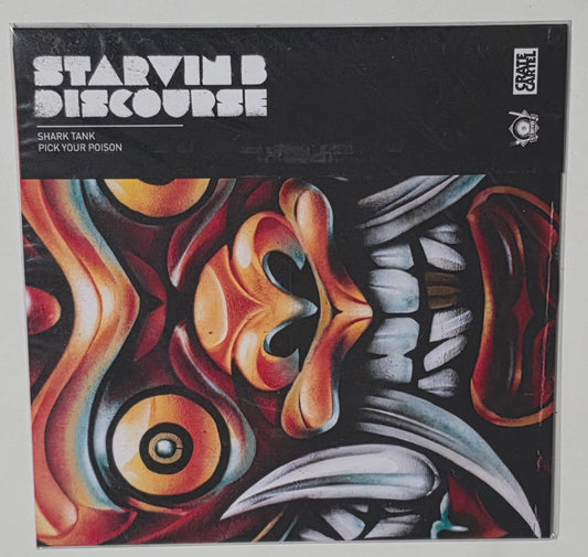 Starvin B & Discourse – Shark Tank / Pick Your Poison (2018) (Limited Edition 7" Vinyl Single)