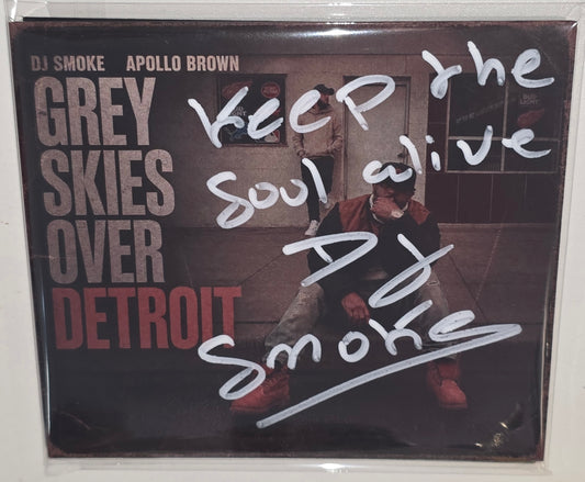 Apollo Brown - Grey Skies Over Detroit (mixed by DJ Smoke) *Signed* (2026) (Limited Edition CD)
