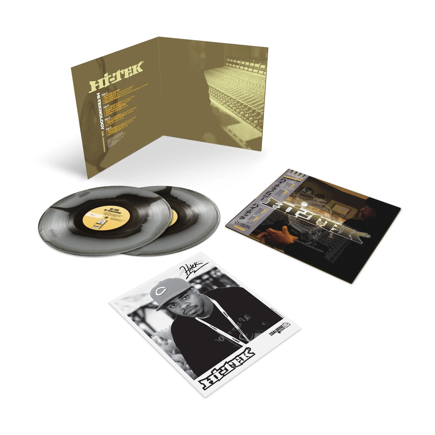 Hi-Tek - Hi-Teknology: 25th Anniversary Reissue (w/ Signed Insert) (2026) (Limited Edition Black Ice & Silver Swirl Colour Vinyl LP)