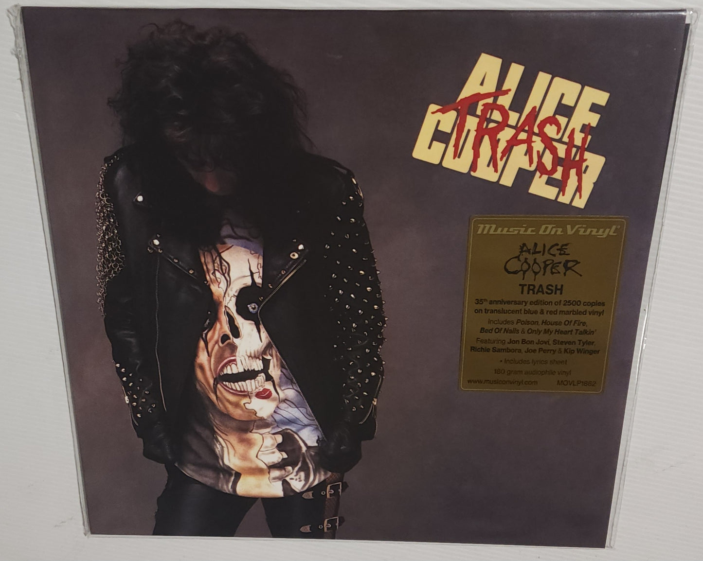 Alice Cooper - Trash (2024 Reissue) (Limited Edition Translucent Blue & Red Marble Colour Vinyl LP)