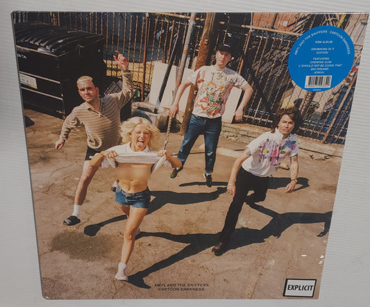 Amyl & The Sniffers - Cartoon Darkness (Drowning In It Edition) (2024) (Limited Edition Indie Exclusive Blue Marble Vinyl LP)