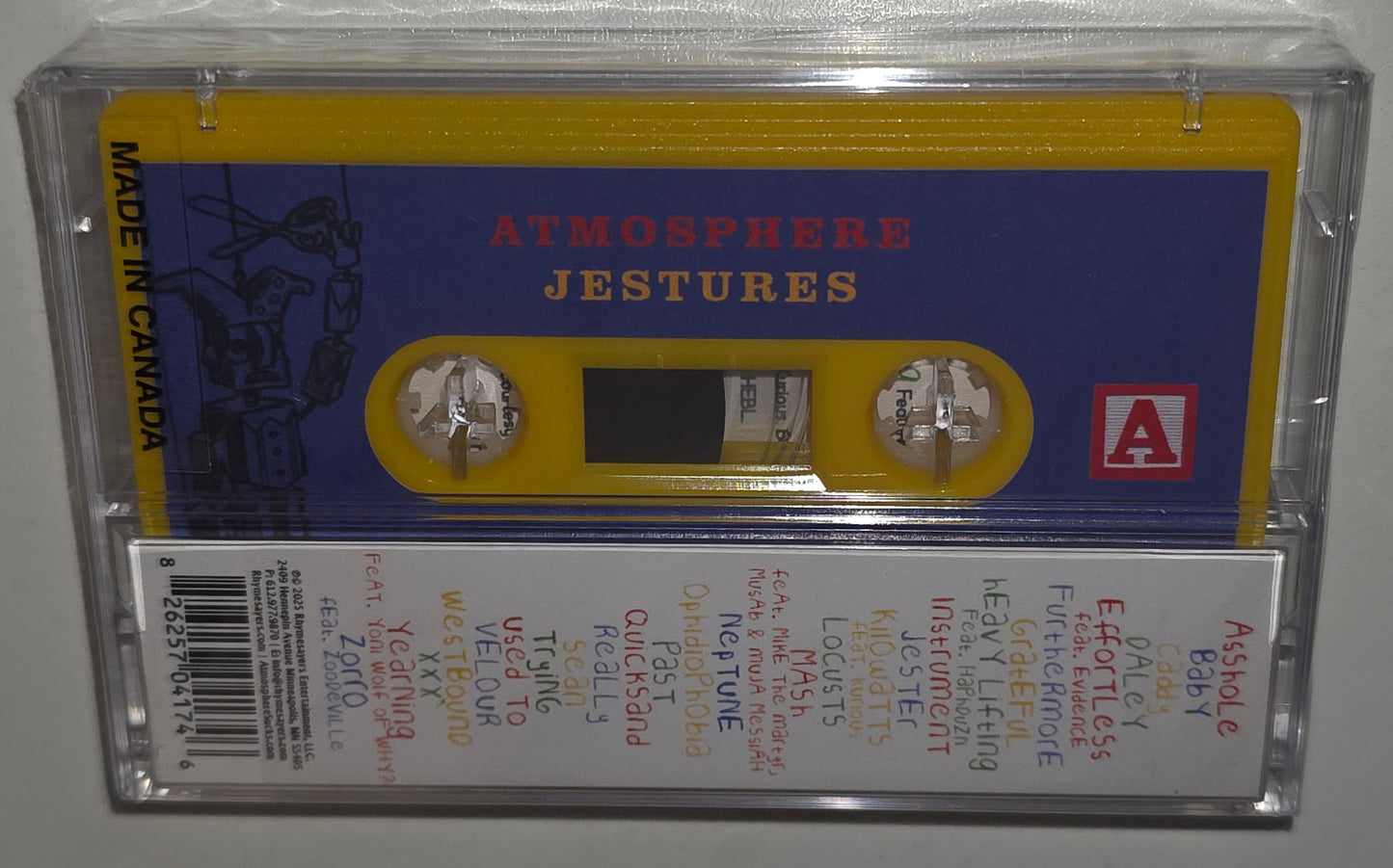 Atmosphere - Jestures (2025) (Limited Edition Cassette Tape)