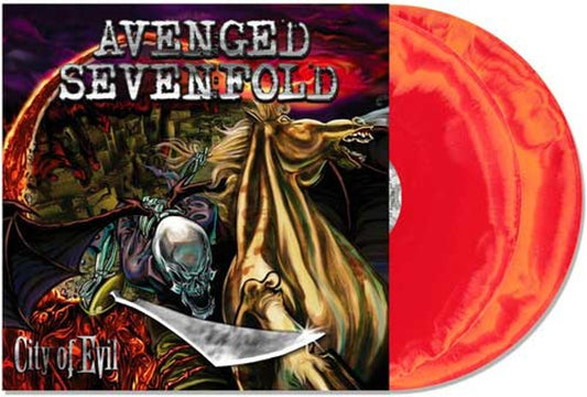 Avenged Sevenfold - City of Evil (2025) (Indie Store Limited Edition Orange & Red Swirl Colour Vinyl LP)
