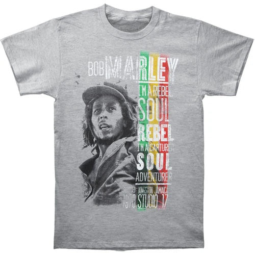 Bob Marley Soul Rebel Official Licensed Zion Rootswear T-Shirt