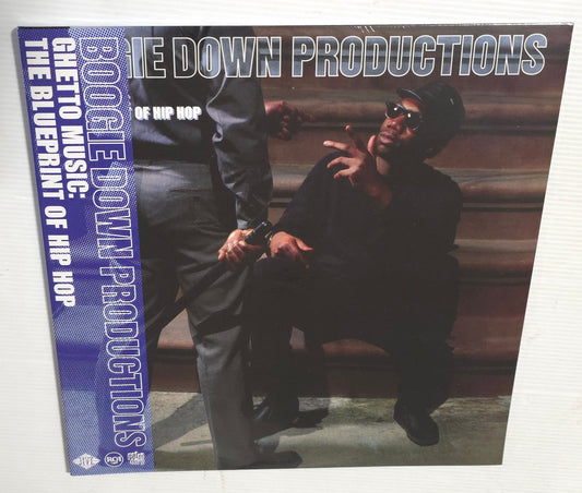 Boogie Down Productions - Ghetto Music: The Blueprint Of Hip Hop (2024 Reissue) (Limited Edition Blue Ink In Clear Colour Vinyl LP)