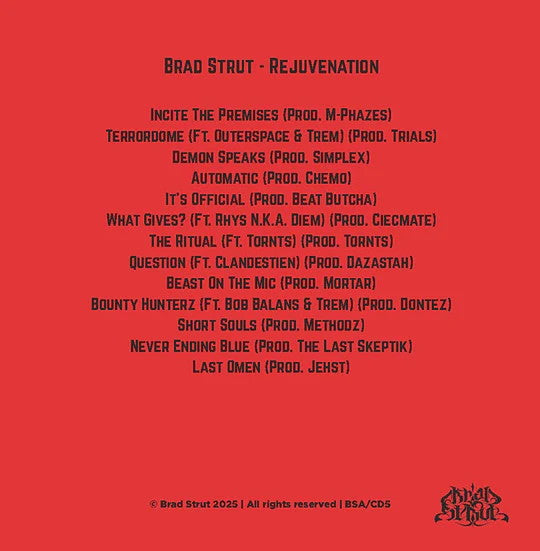 Brad Strut Archives Discography 7CD Pack + Sticker