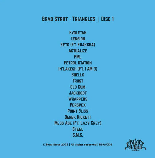 Brad Strut Archives Discography 7CD Pack + Sticker