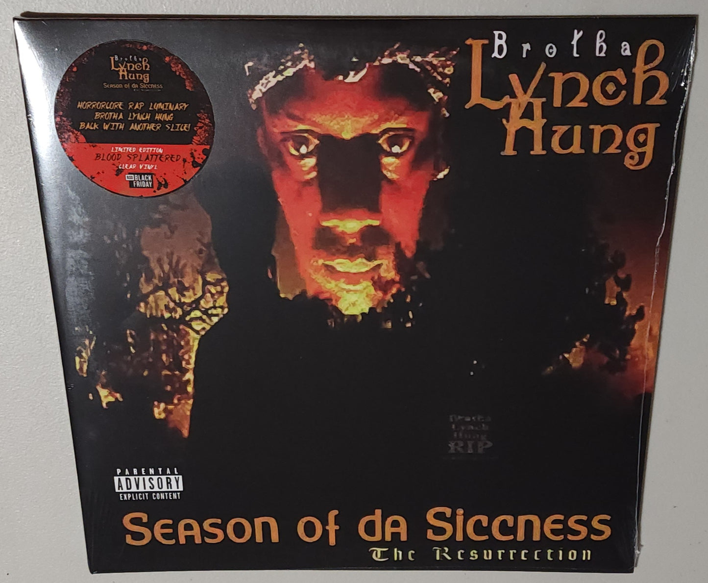 Brotha Lynch Hung – Season Of Da Siccness (The Resurrection) (2022 BF RSD) (Limited Edition Clear with Red Splatter Colour Vinyl LP)