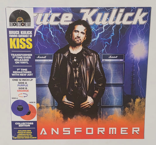 Bruce Kulick (of Kiss) - Transformer (2026 RSD) (Limited Edition Side A Orange + Side B Blue Colour Vinyl LP)
