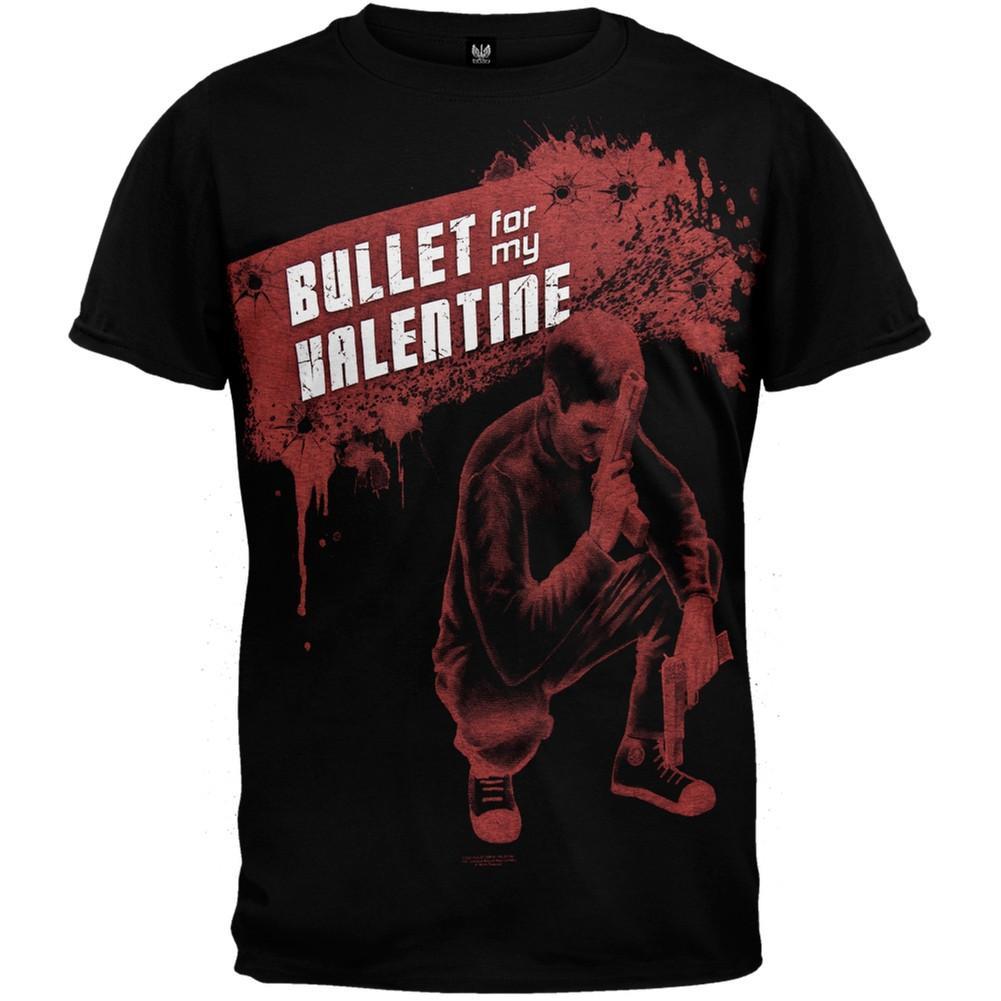 Bullet For My Valentine Red Gun Officially Licensed Adult Unisex T-shirt