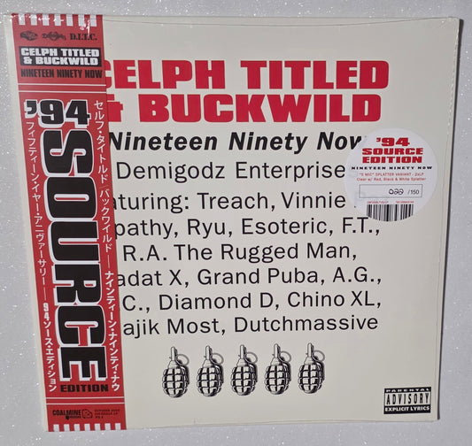 Celph Titled & Buckwild – Nineteen Ninety Now (2025 Reissue) (Limited Edition 5 Mic Splatter Colour Vinyl LP)