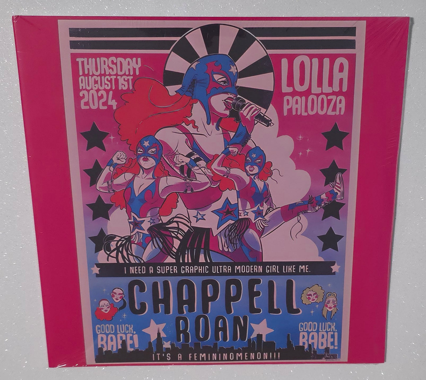 Chappell Roan – Live At Lollapalooza Chicago 2024 (2025) (Unofficial Pressing Pink Colour Vinyl LP)